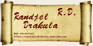Ranđel Drakula vizit kartica
